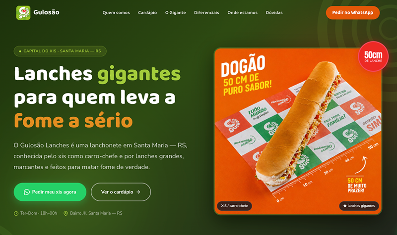 Imagem do projeto Guloso Restaurante